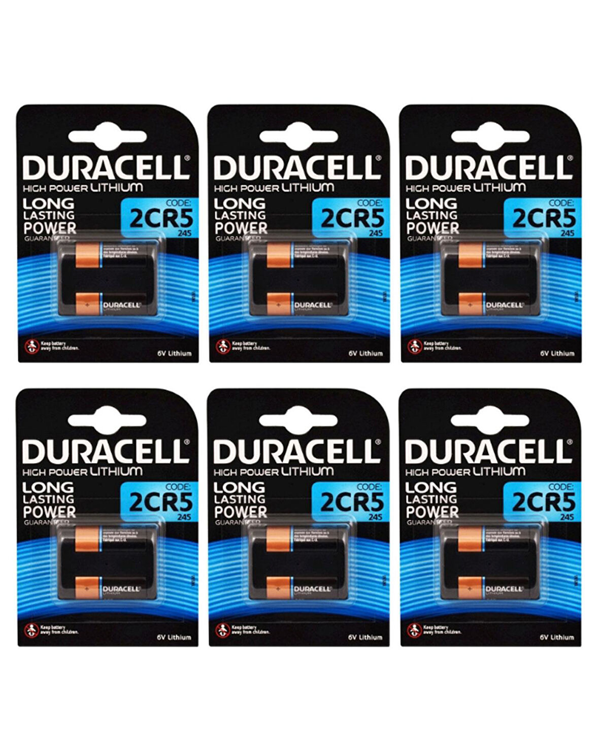 Duracell Pil Ultra Lityum Pil 2CR5 / 245 6 Volt 6 Paket