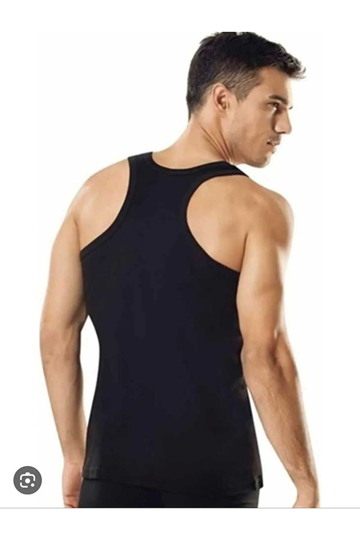 Erkek Siyah Erkek Ribana Spor Atlet