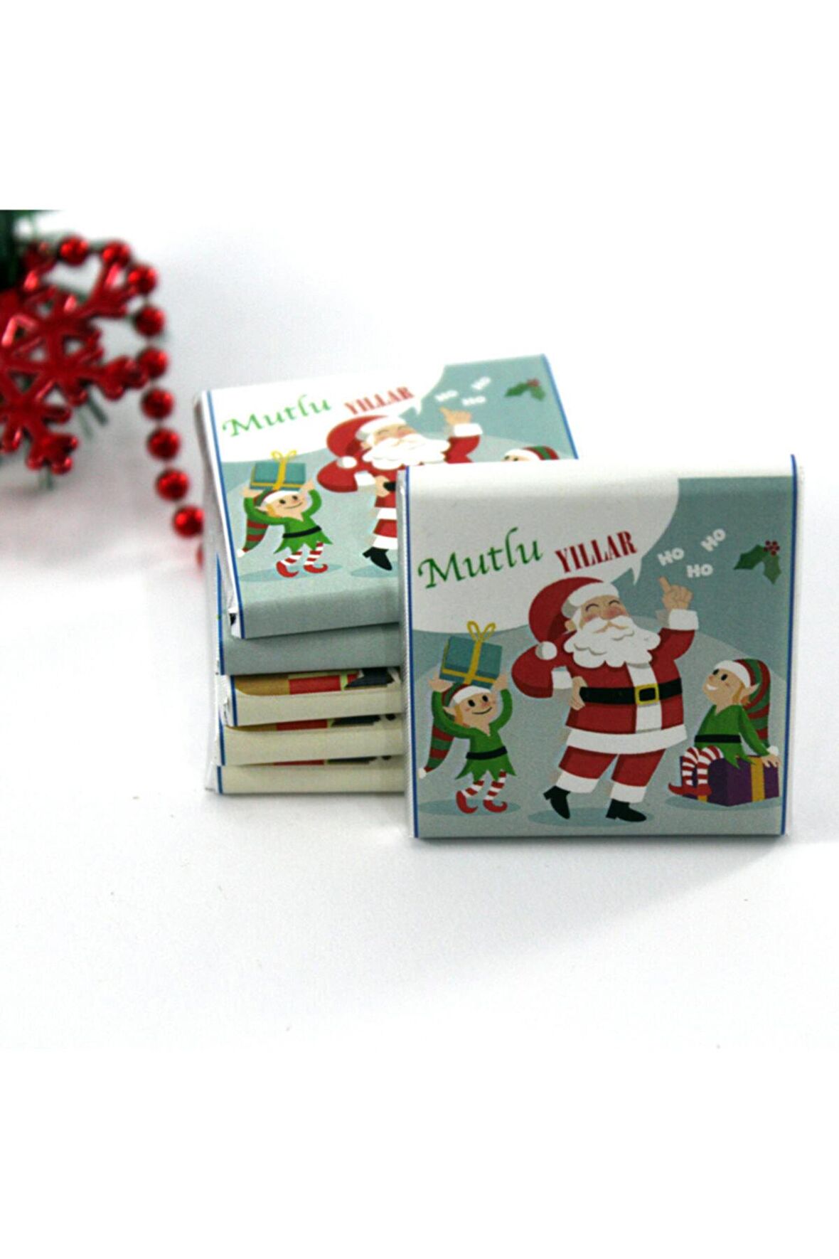 Dark Brown 48 Adet Yılbaşı Yeni Yıl Hediyelik Madlen Çikolatası