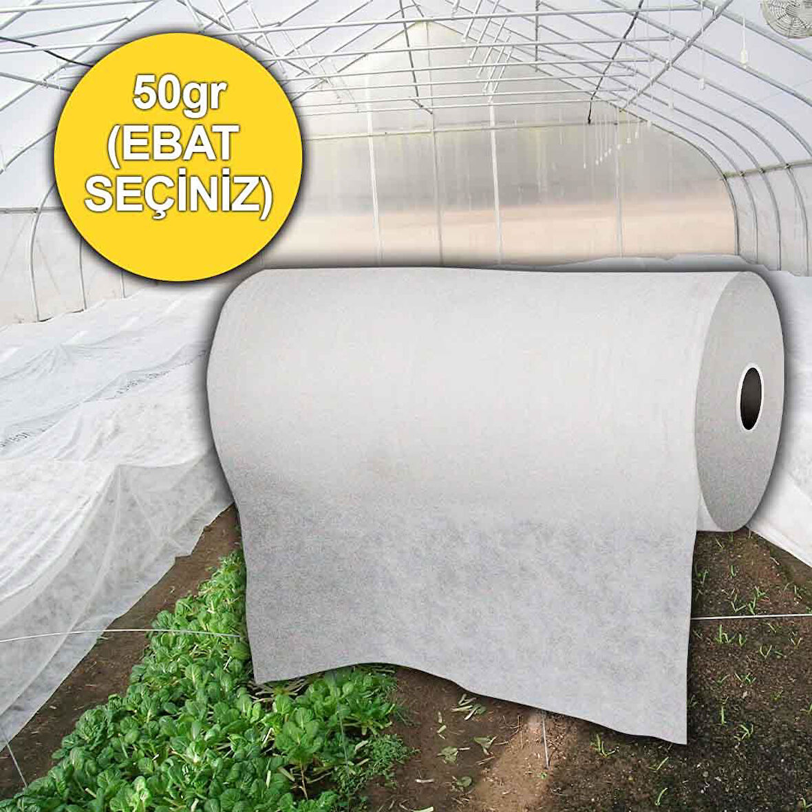12,8x5 METRE 50gr AGRİL ISI DON ÖRTÜSÜ, ZİRAİ DON KIRAĞI ÖRTÜ KARPUZ ÇİLEK ÖRTÜSÜ, SERA TOPRAK ÖRTÜSÜ ELYAF