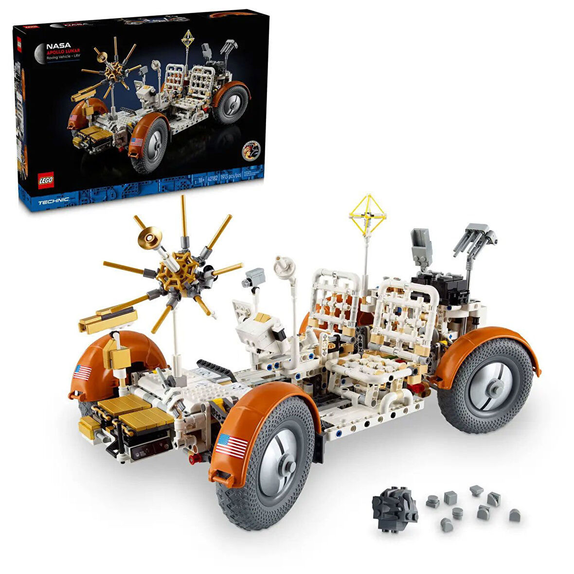 LEGO Technic NASA Apollo Ay Taşıtı Yetişkinler için Uzay Aracı Yapım Seti 1913 parça