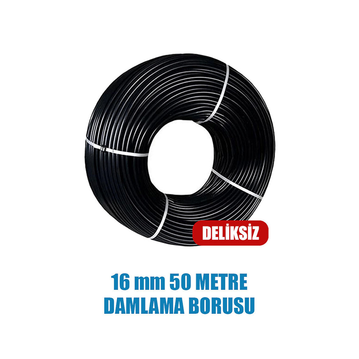 16 MM DAMLAMA BORUSU 50 METRE DELİKSİZ DAMLA SULAMA HORTUMU SULAMA SİSTEMİ