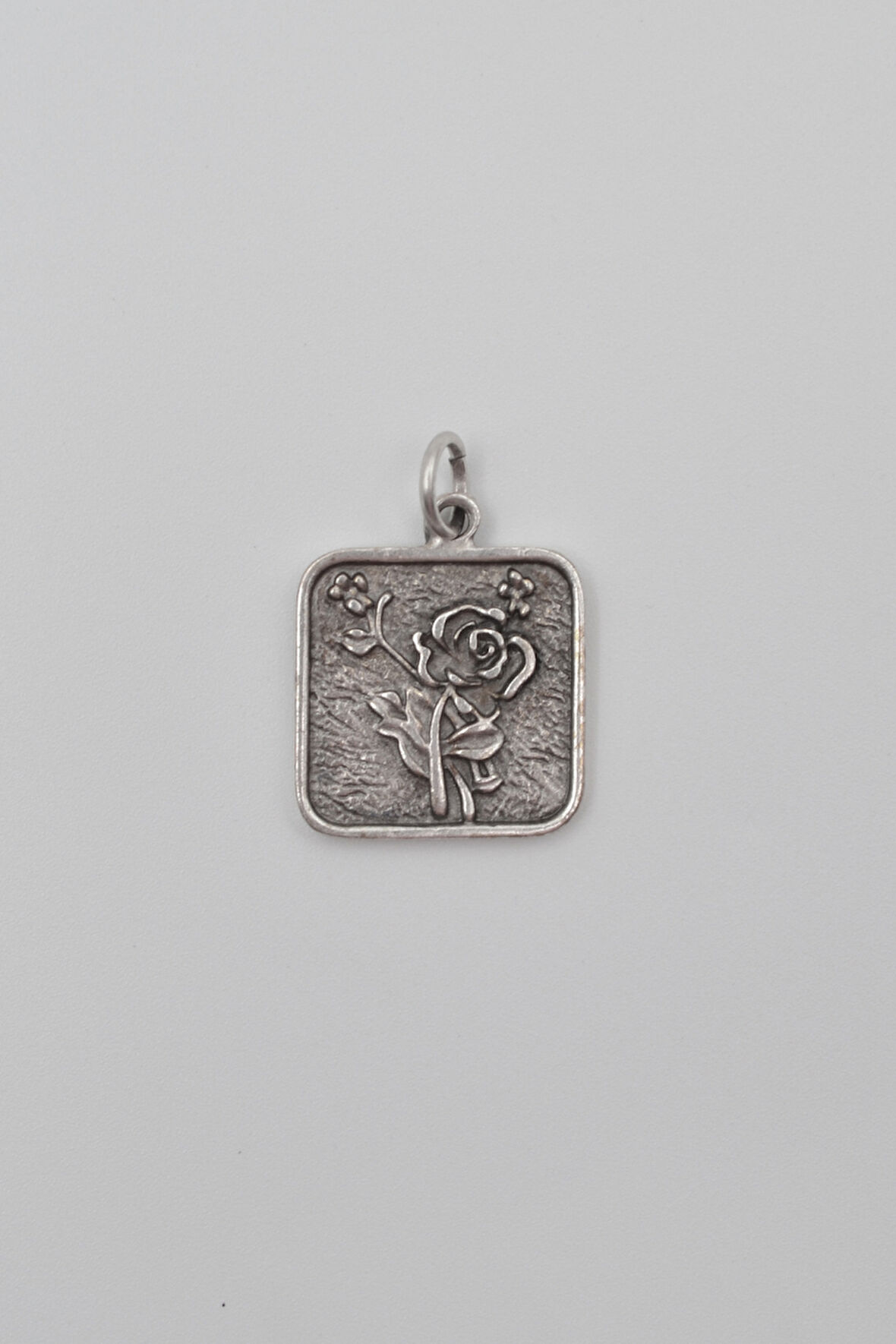 Otantik Gül Anahtarlık - Antik Gümüş Kaplama - Kadın Erkek