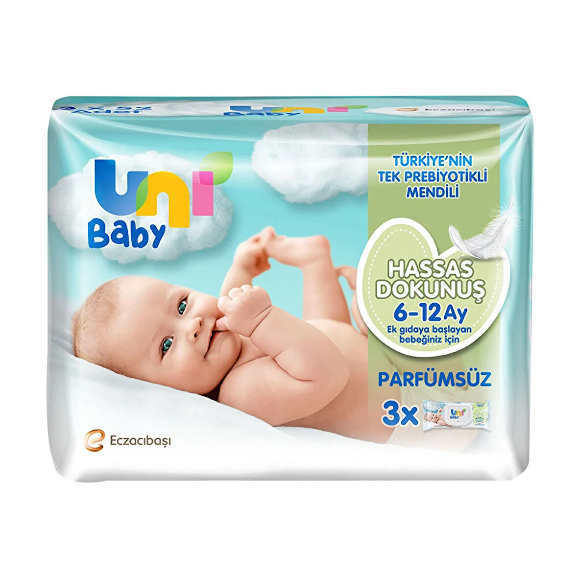 Hassas Dokunuş Bebek Islak Mendil 6-12 Ay 3x52 Adet 1 Adet