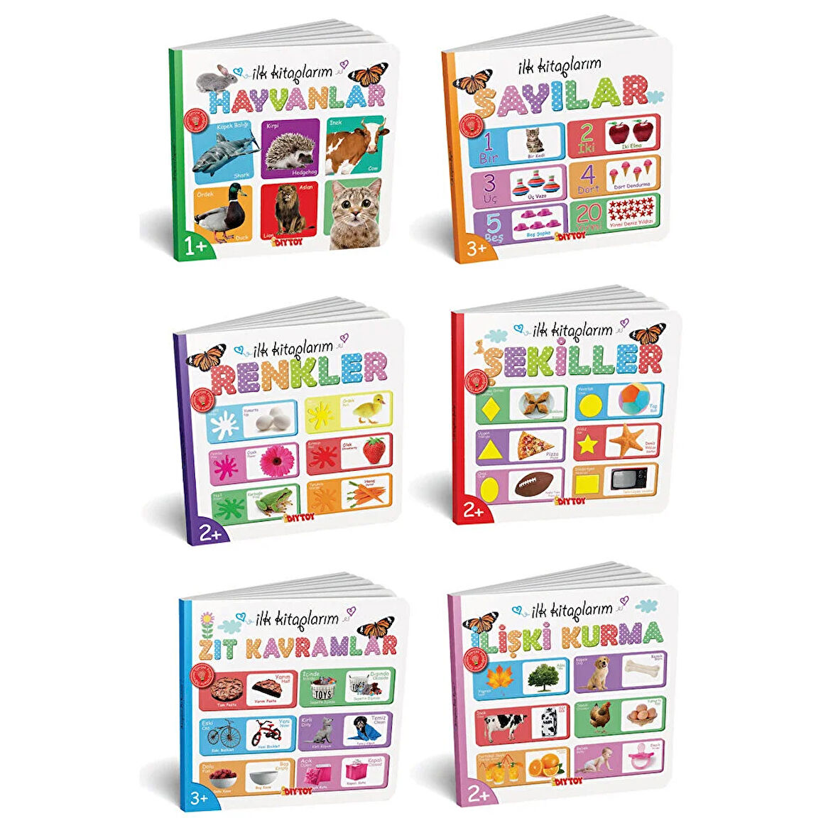 İlk Kitaplarım 6lı Bebek Kitap Seti 1 Adet