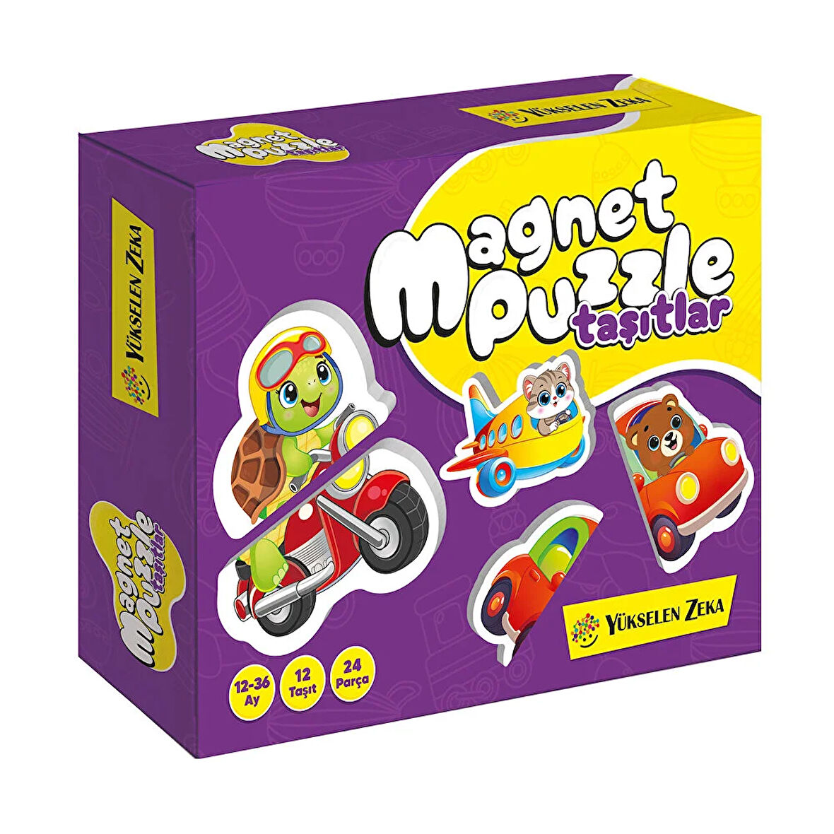 12-36 Ay İlk Magnet Puzzle - Taşıtlar 1 Adet
