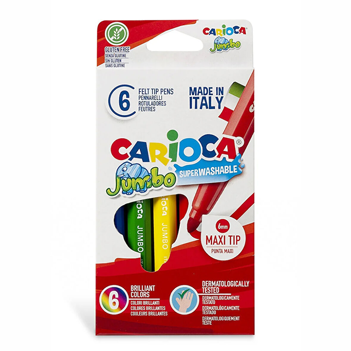 Jumbo Yıkanabilir Keçeli Kalem 6'lı 1 Adet