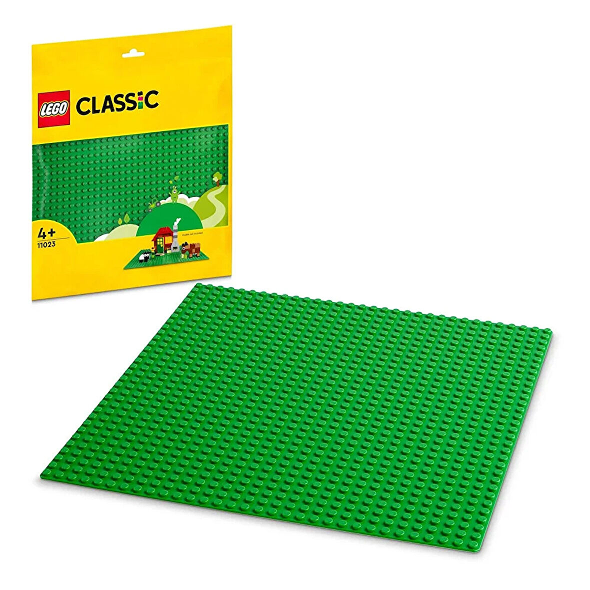 ® Classic Yeşil Plaka 11023 - 4 Yaş ve Üzeri Severler için Açık Uçlu Yaratıcı Yapım Seti 1 Adet