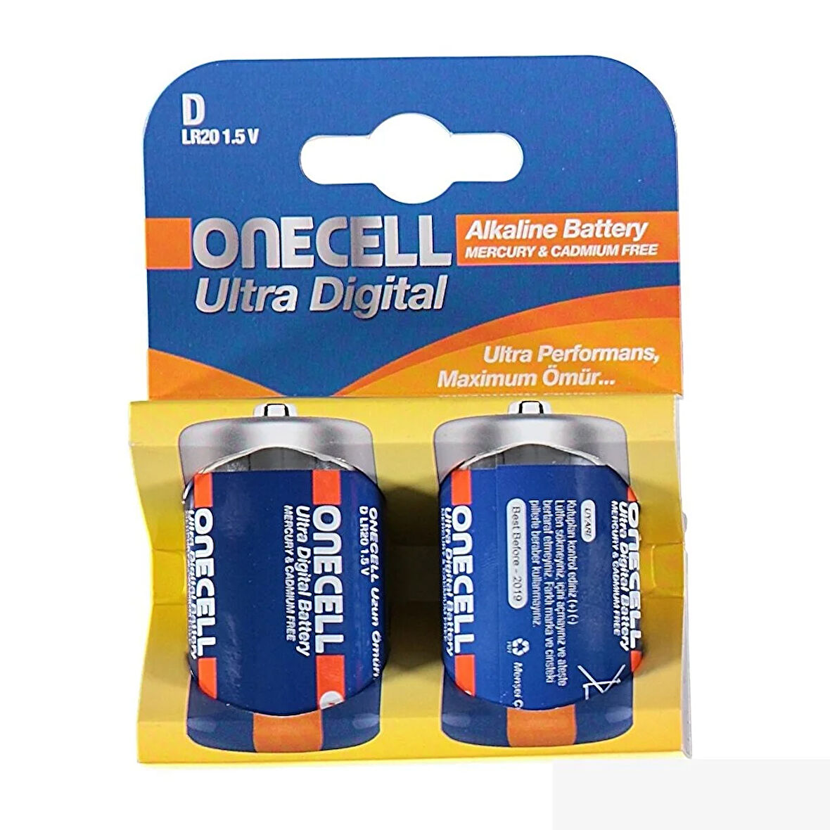 Ultra Dijital Alkalin D Boy Pil 2li 1 Adet