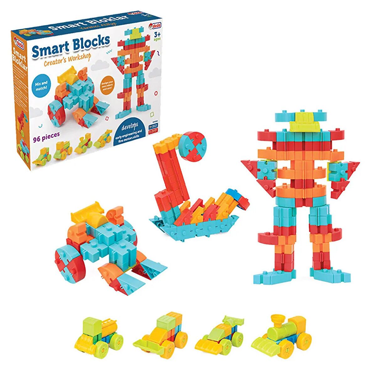 Smart Bloklar 96 Parça 1 Adet