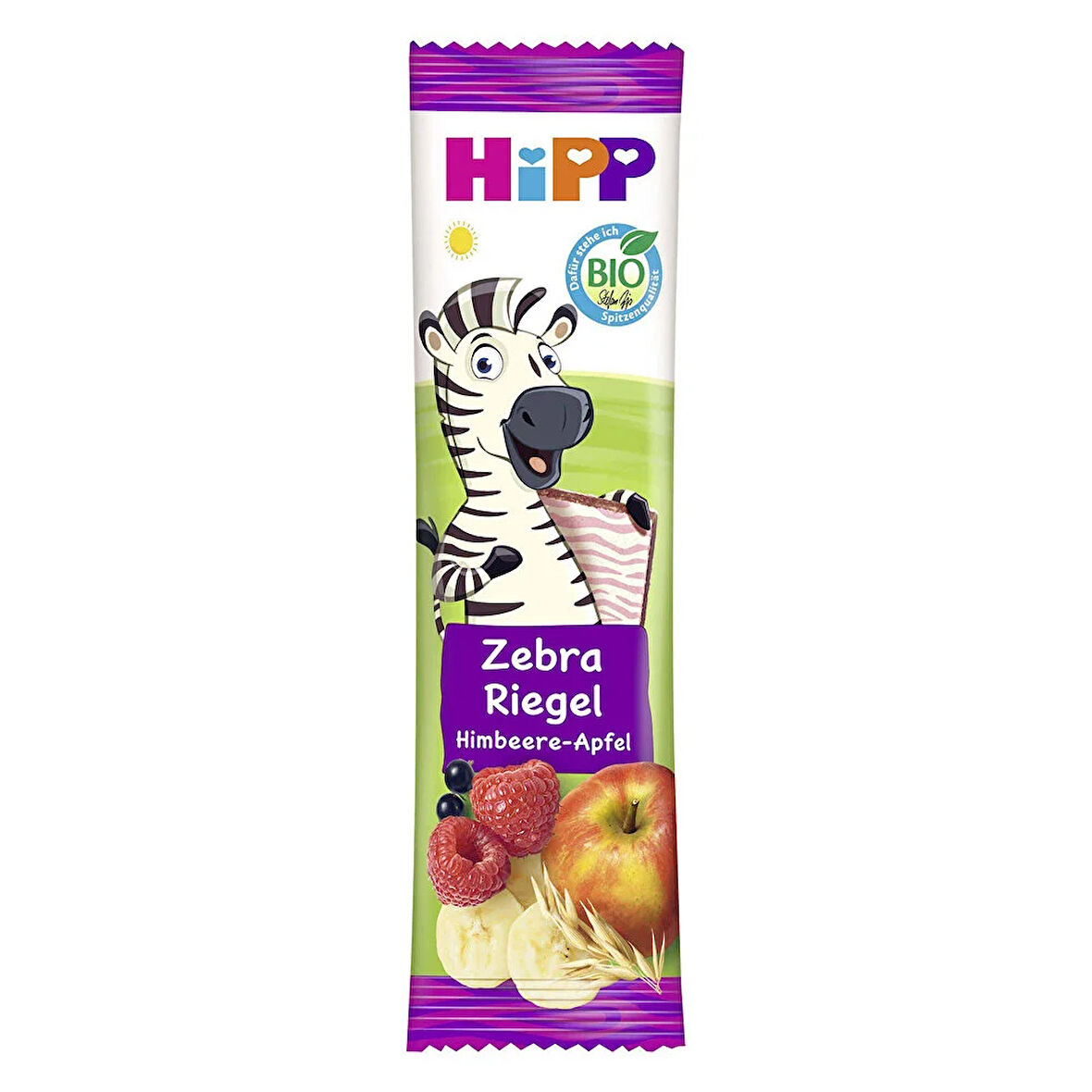 Organik Ahududulu Elmalı Muzlu Meyve Barı 23 gr. 1 Adet