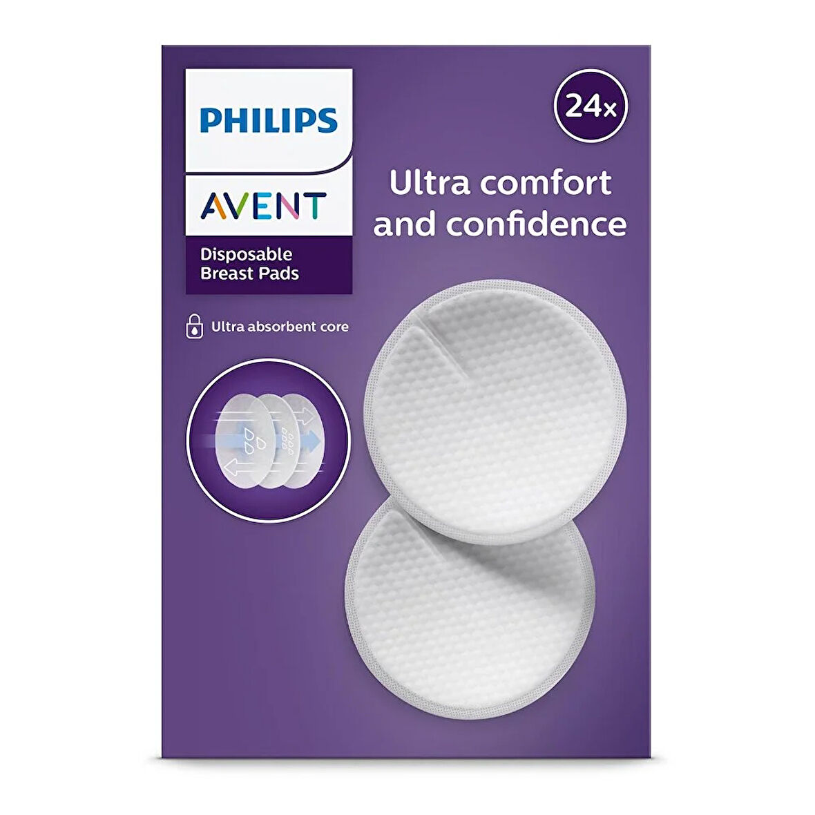 Tek Kullanımlık Göğüs Pedleri 24 lü, SCF254/24