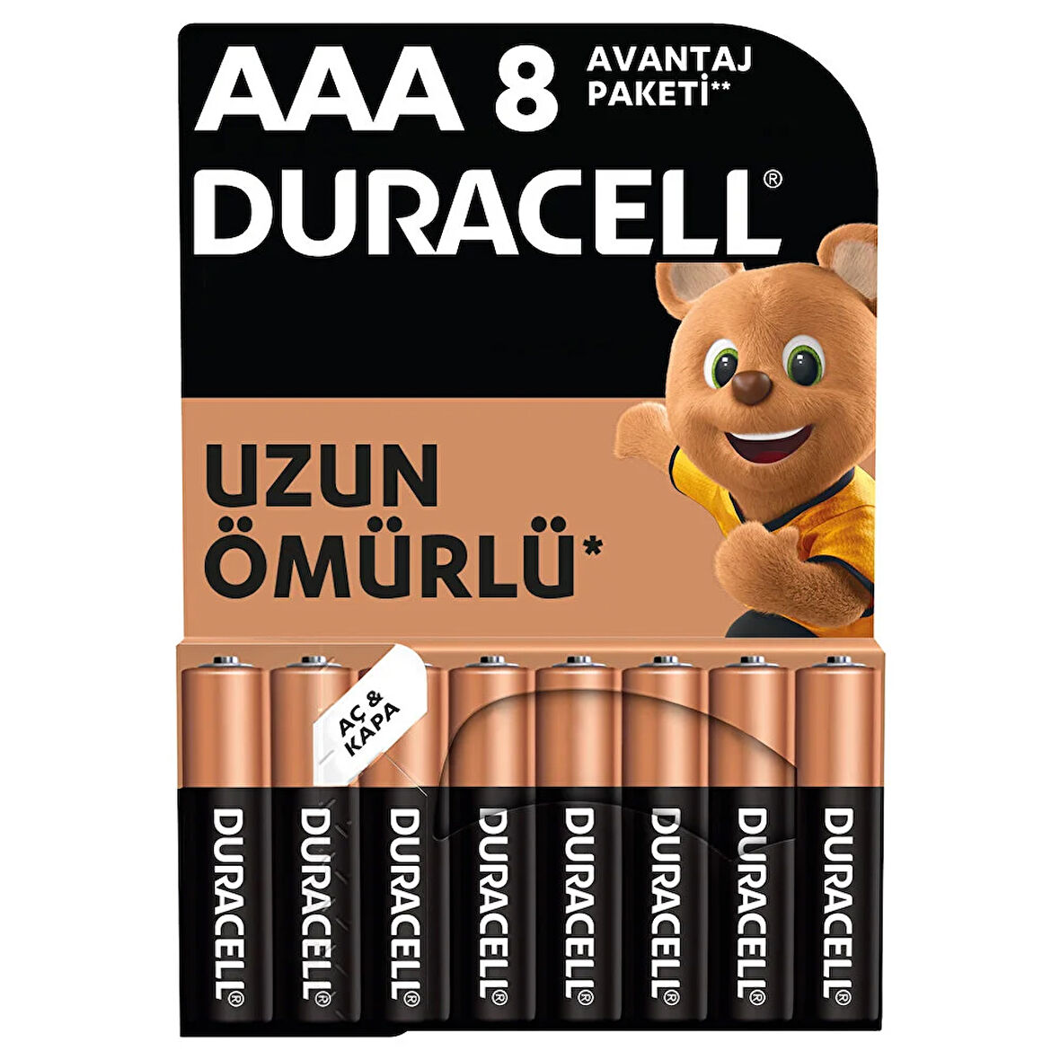 Alkalin AAA İnce Pil 6+2 Adet (2 ADET)