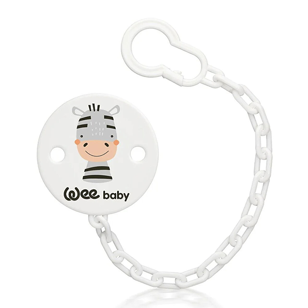 901 Wee Baby Zincirli Emzik Askısı - Erkek (3 ADET)