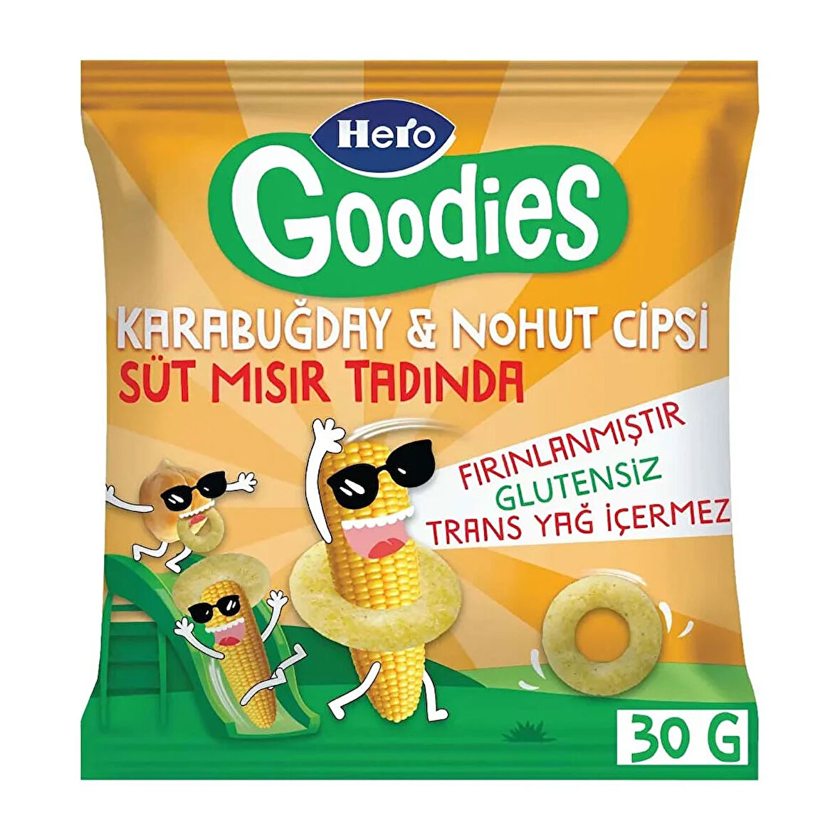 Süt Mısırlı Karabuğday Nohut Cips 30 gr (5 ADET)