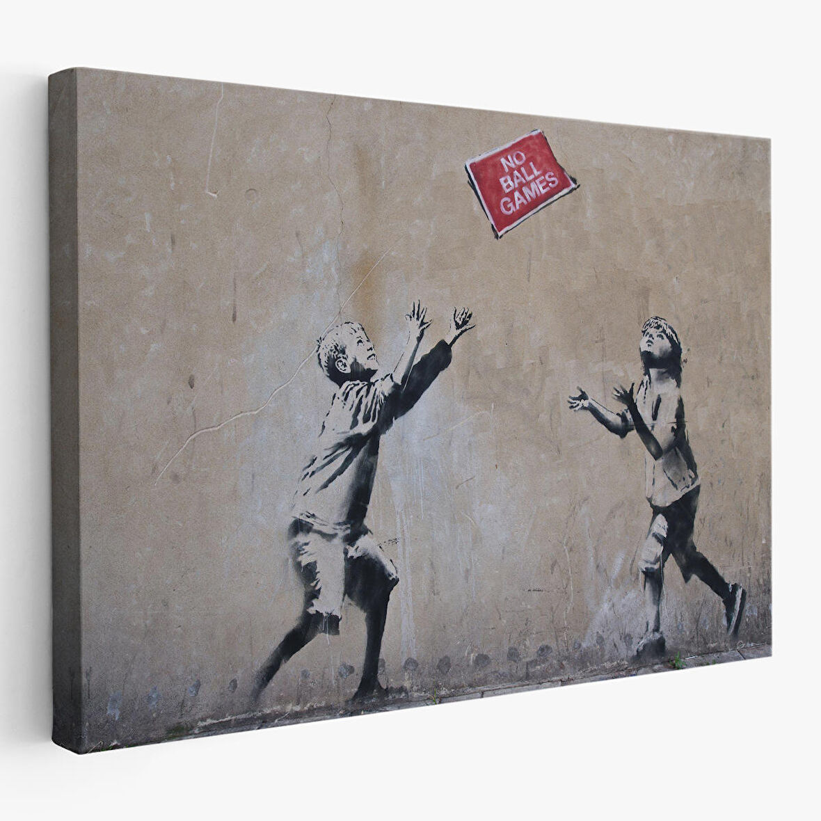 Banksy Stencil'in Top Oyunları Yok İsimli Eseri Kanvas Tablo-5006