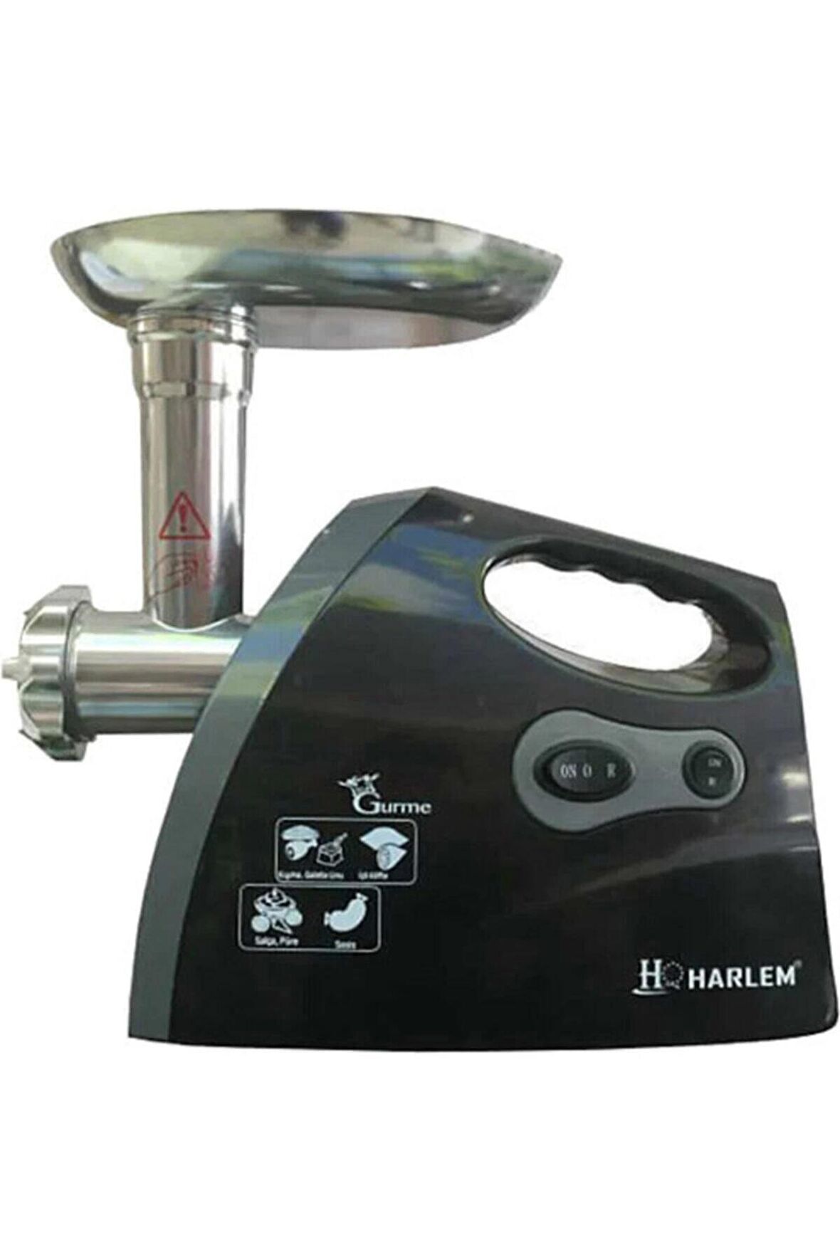 Harlem Gurme Siyah Elektrikli Et Kıyma Makinesi 2200W (1243)