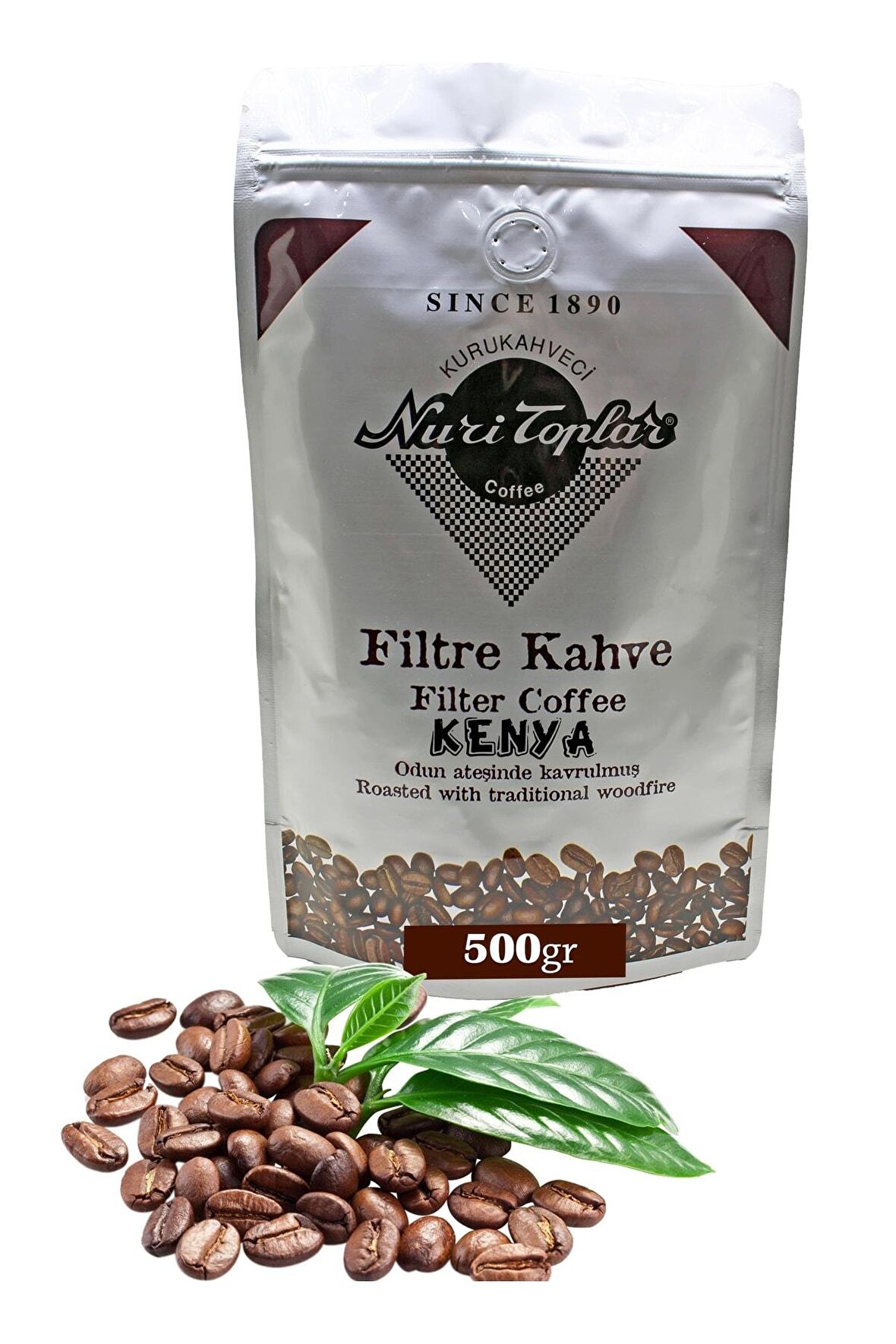 Nuri Toplar Filtre Kahvesi 500 Gr Kenya Aa Çekirdeği - Odun Ateşinde Kahve