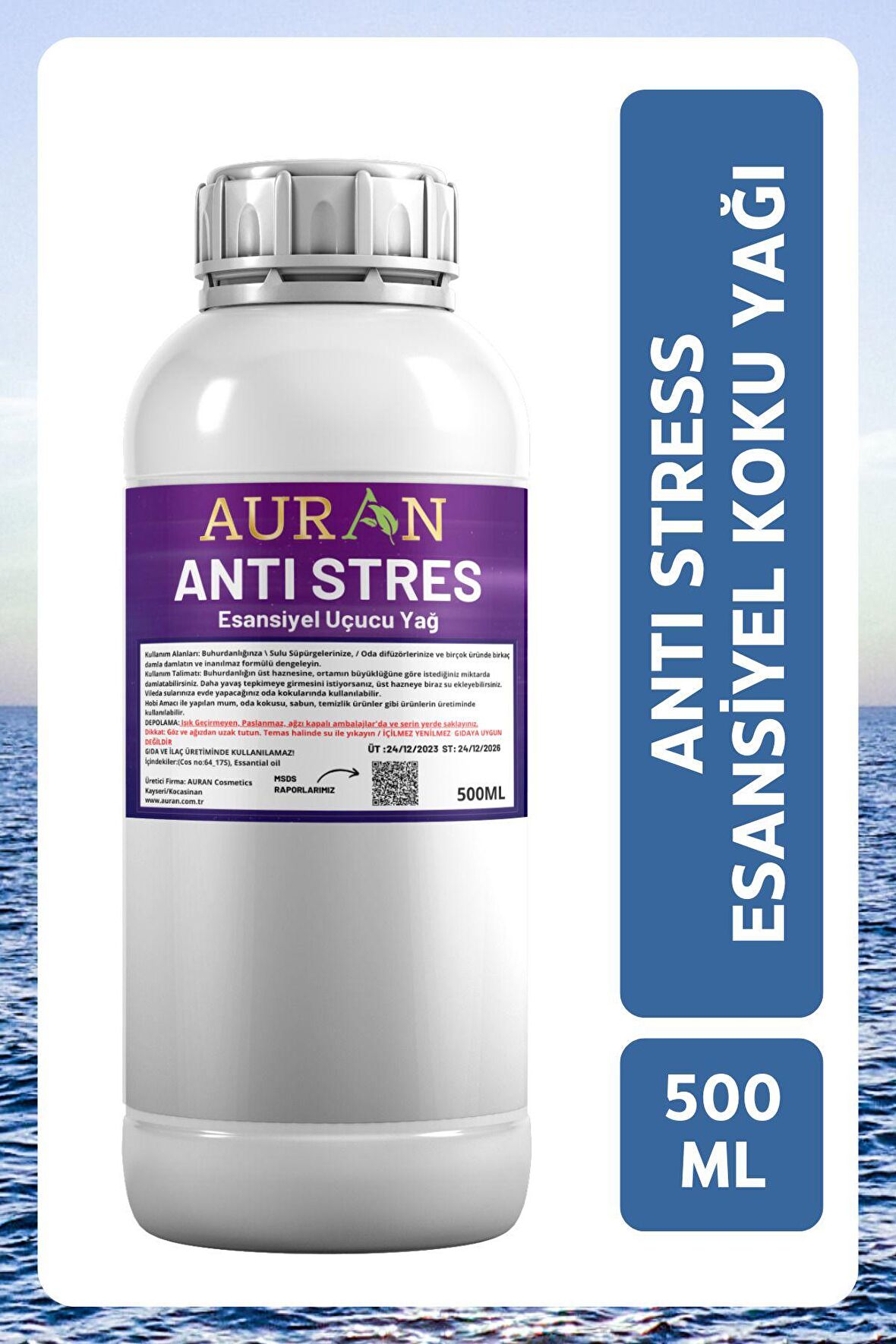 Anti Stres Esansiyel Uçucu Yağ Esans Koku Yağı Hobi Esans Mum Sabun Oda Kokusu 500ml