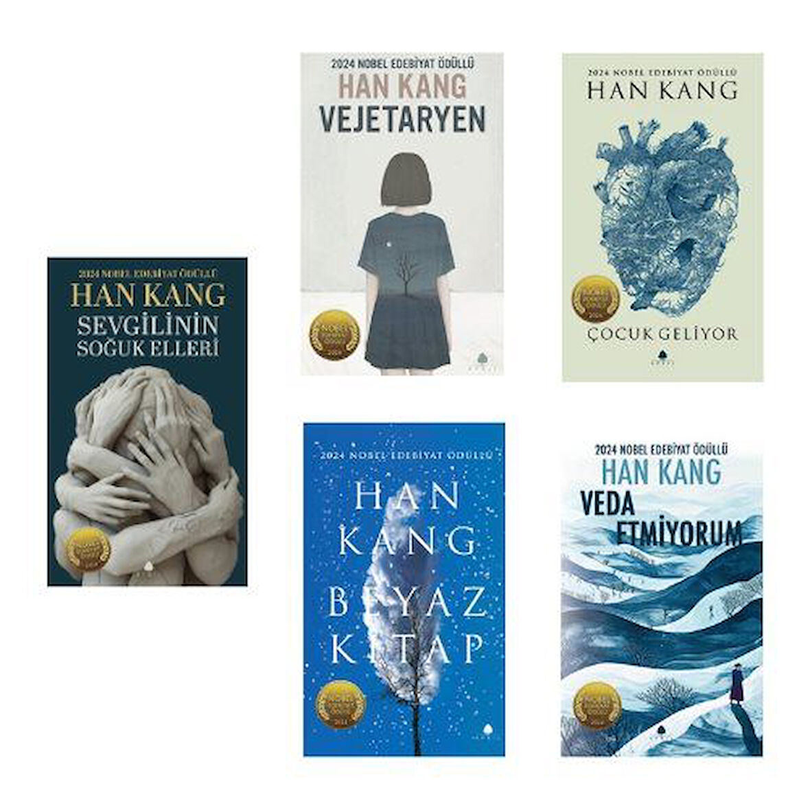 Han Kang Seti (5 Kitap) & Nobel Edebiyat Ödülü 2024 / Han Kang