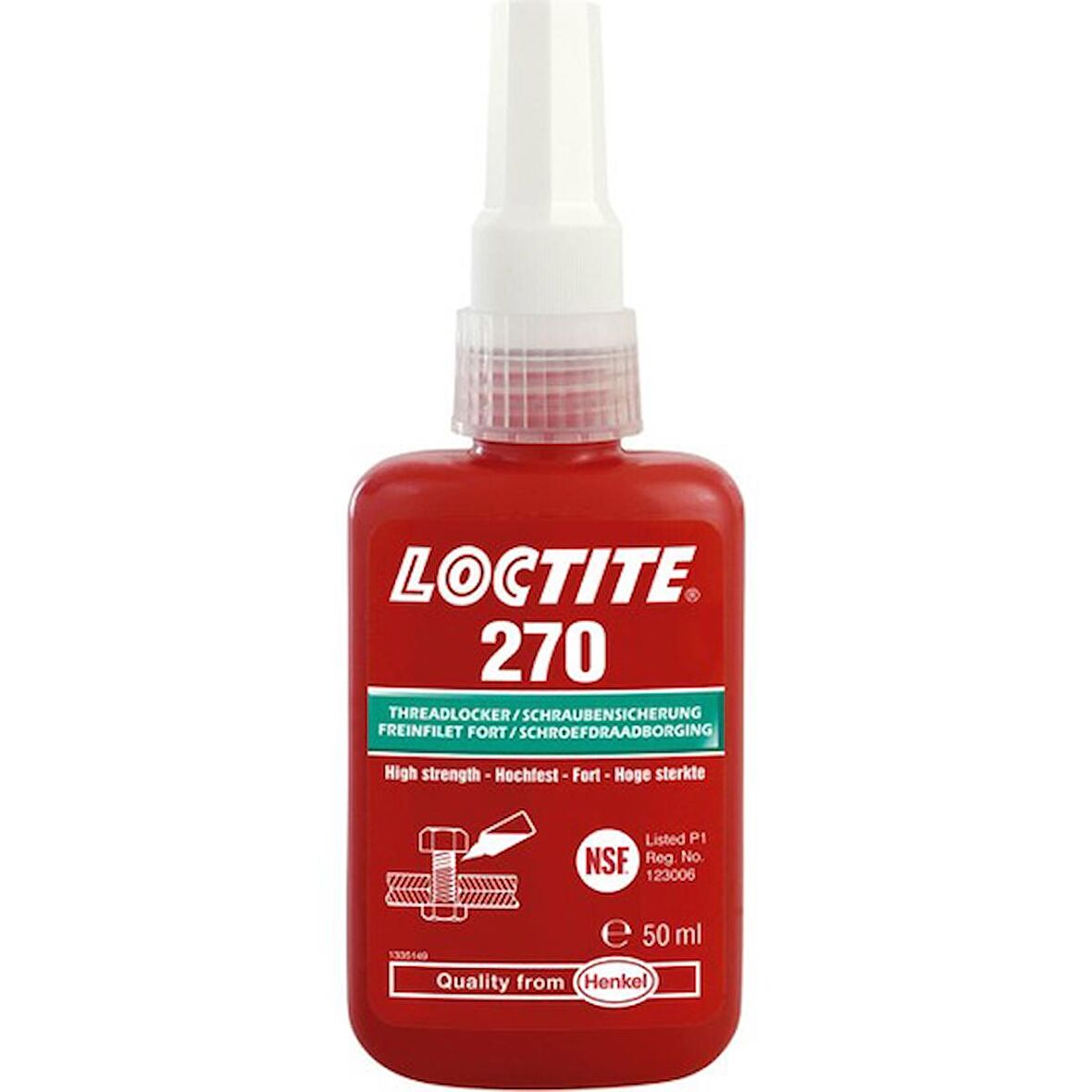 Loctite 270 Yüksek Mukavemetli Civata Sabitleyici 50ml