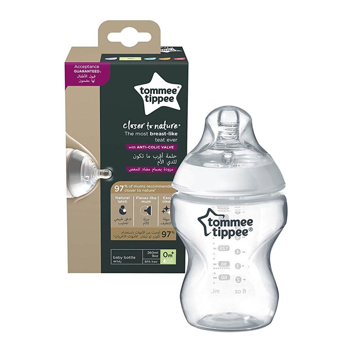 Tommee Tippee PP Closer to Nature Biberon 260 ml