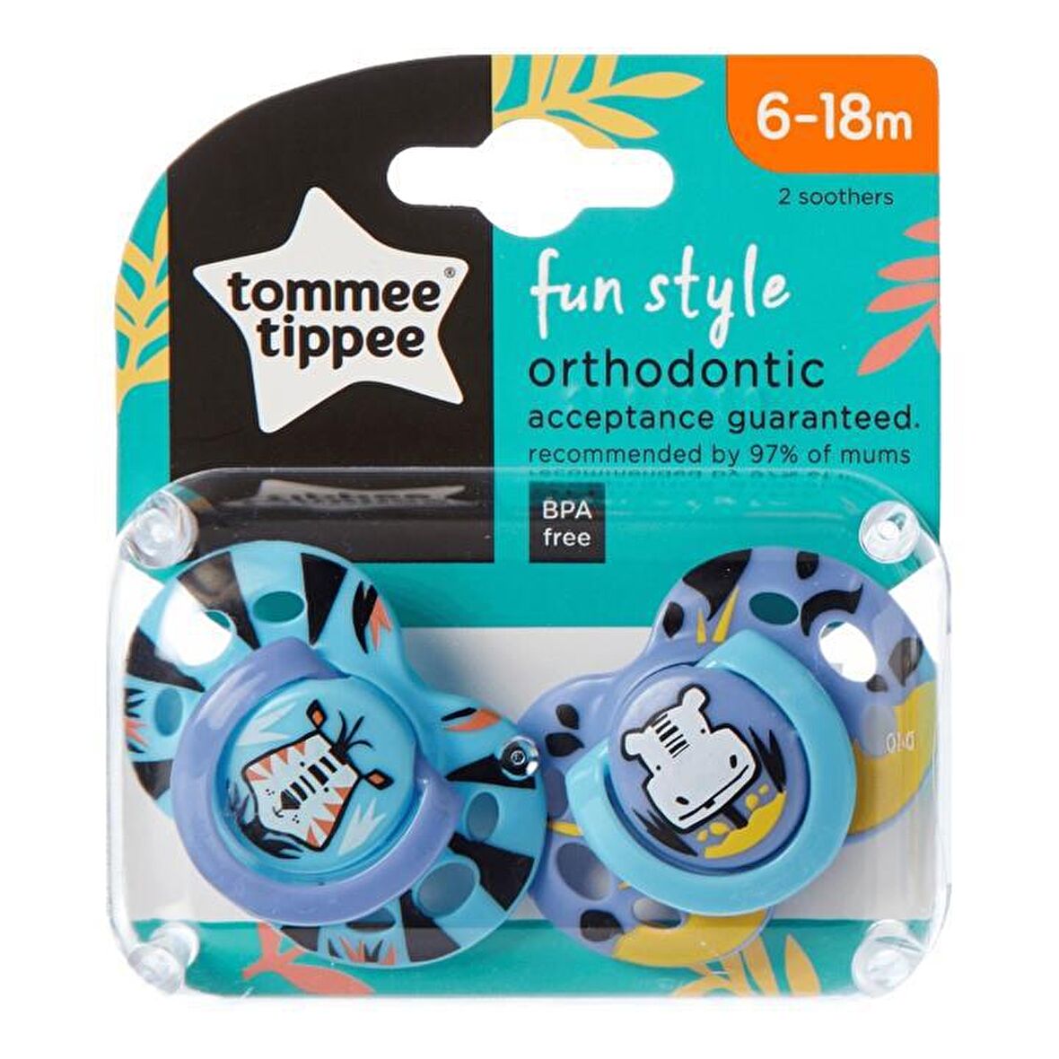  Tommee Tippee Fun Style Emzik 2 Adet - 6-18 Ay