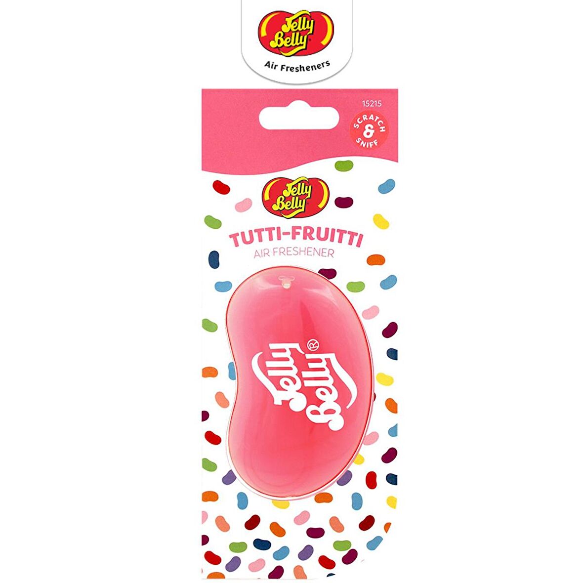 Jelly Belly 3D Hanging  Asma Koku Tutti Fruitti 18gr. Muz, Mandalina, Vanilya, Ahududu Aromalı