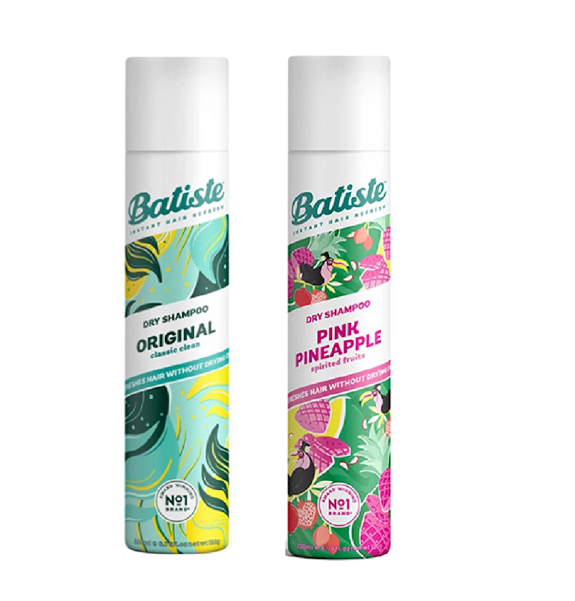 Batiste Kuru Şampuan Original 200 ml + Pink Pineapple 200 ml 2’li Hacim ve Ferahlık Seti