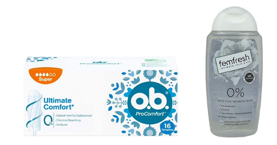 Femfresh Hassas Dış Genital Bölge Yıkama Jeli + O.B. Tampon Super 16Li