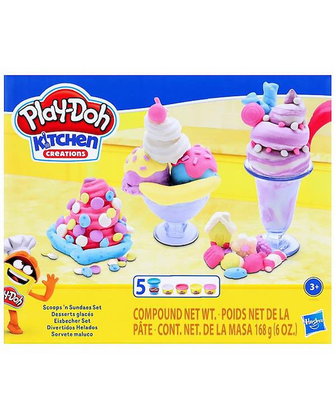 Play Doh Eğlenceli Mutfağım Oyun Seti Scoops N Sundaes E7275