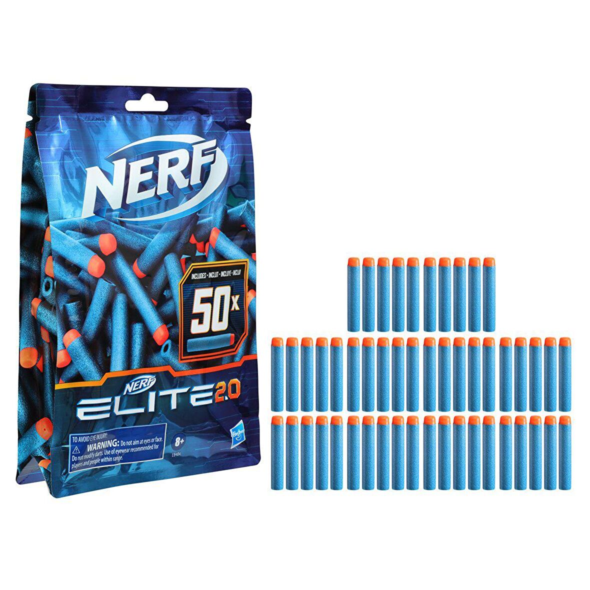 Nerf Elite 2.0 Dart Yedek Paket 50'li Lisanslı Ürün