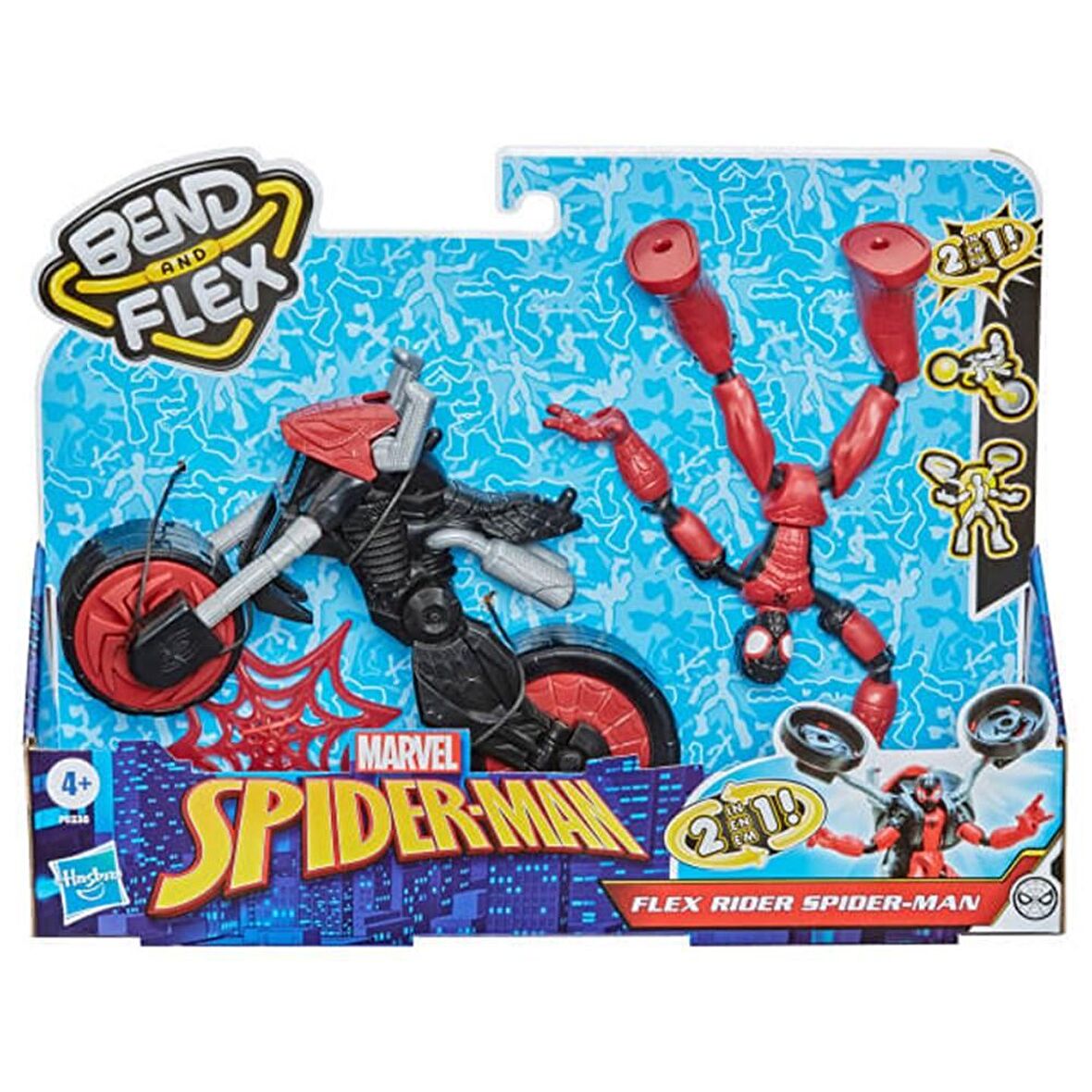 Avengers Bend & Flex Araç ve Spider-Man F0236 Lisanslı Ürün