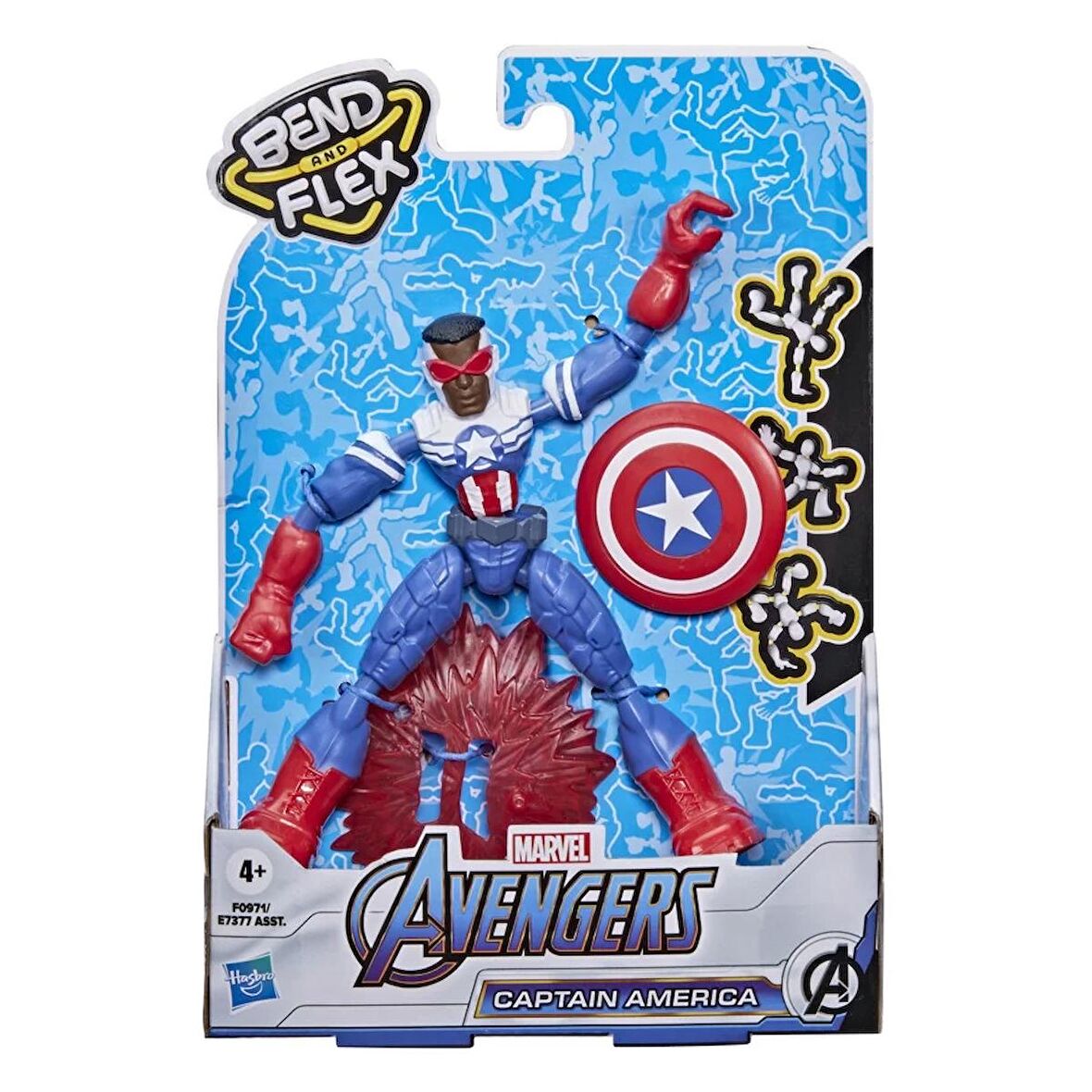 Marvel Avengers Avengers Bend & Flex Captain America Figür E7377 - F0971