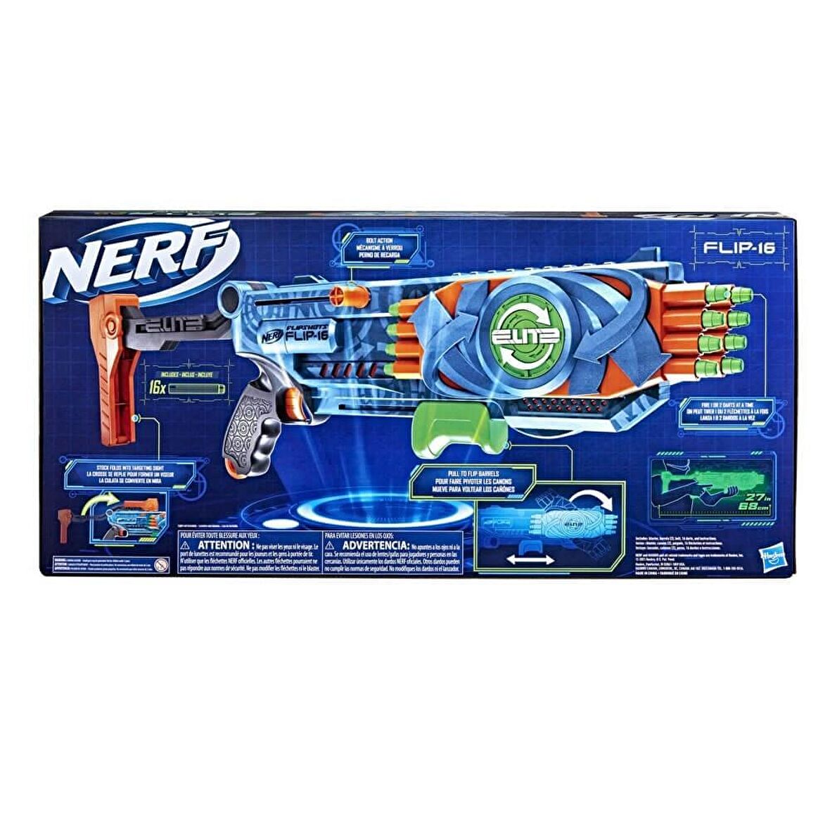 Nerf Elite 2.0 Flipshot 16 F2551 Lisanslı Ürün