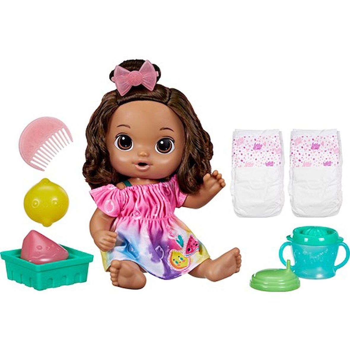 Baby Alive Eğlenceli Yudumlar Esmer F7357 Lisanslı Ürün