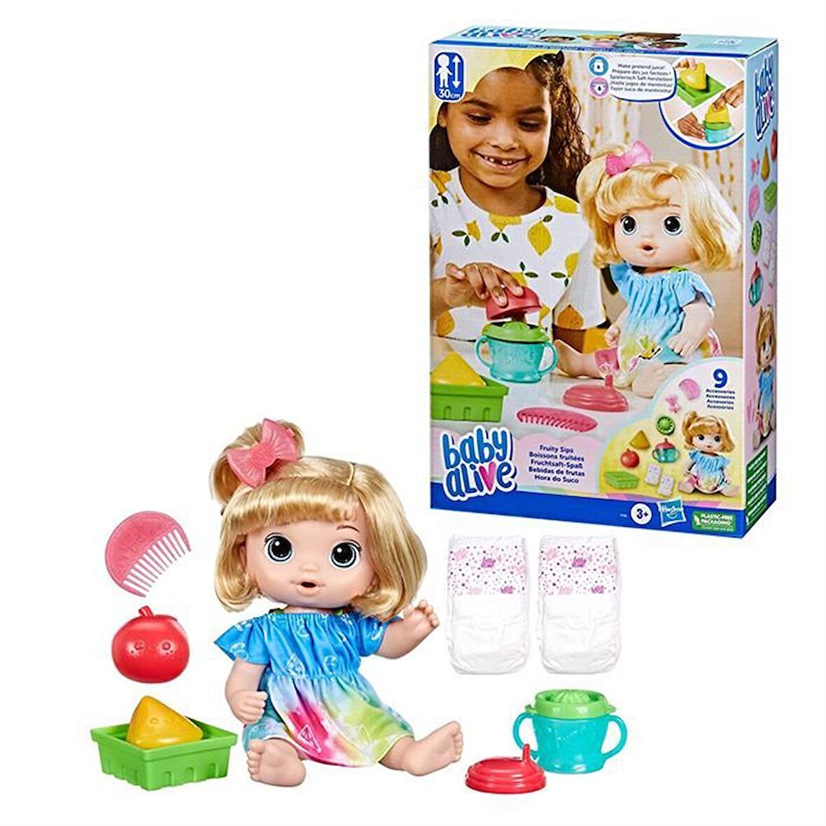 Baby Alive Bebeğimle Eğlenceli Yudumlar Sarışın F7356