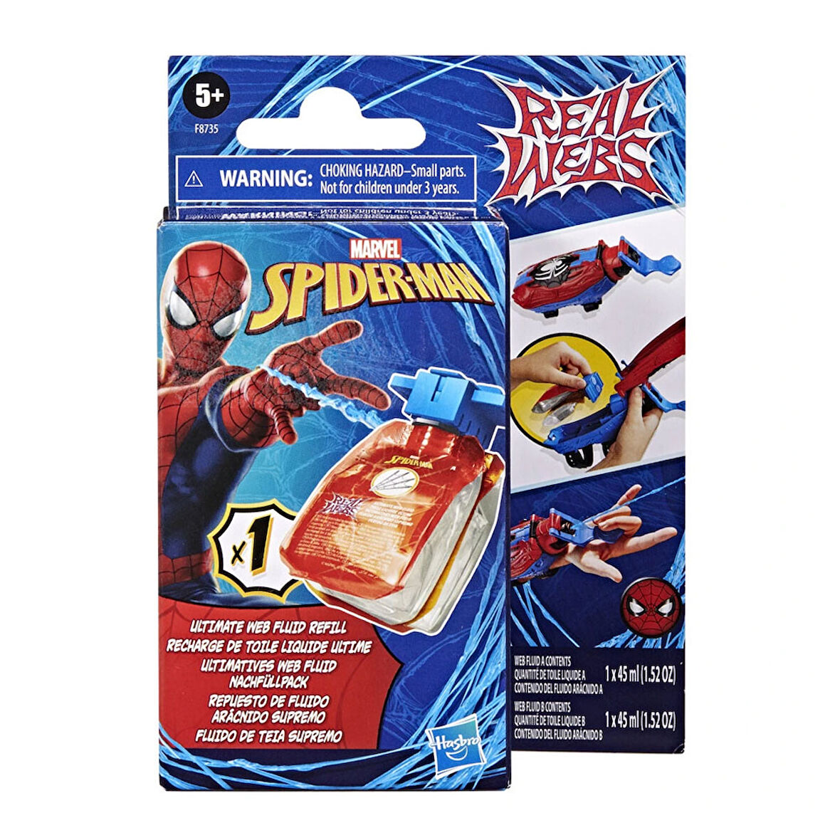 Spider-Man Ağ Ve Su Fırlatıcı Yedek Paket F8735