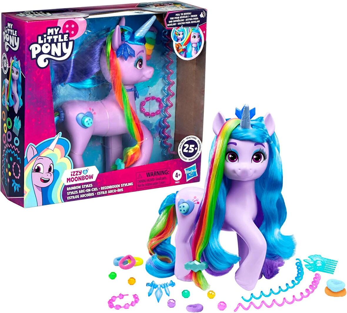 My Little Pony Izzy Moonbow Gökkuşaği Stili F8825