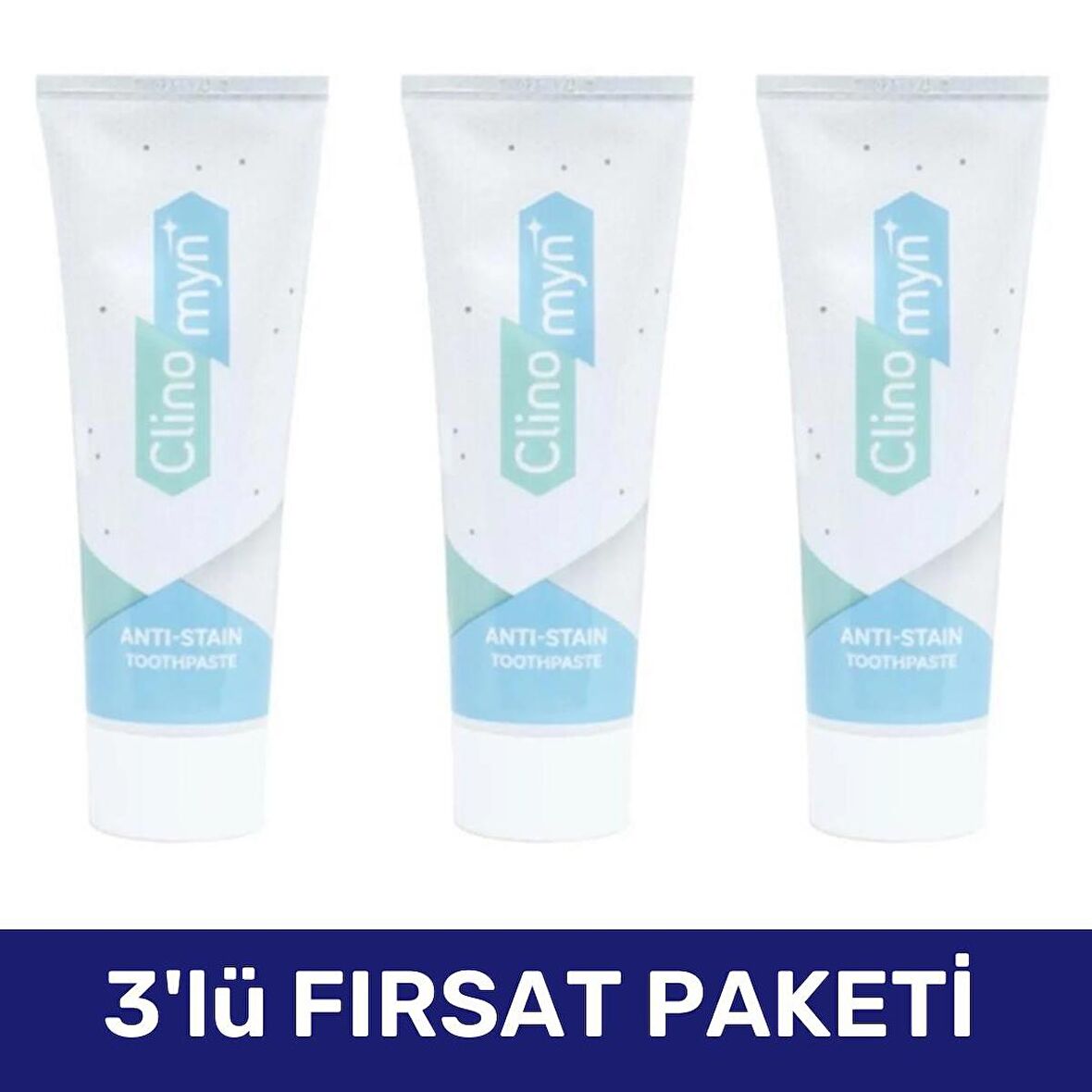 Clinomyn Fresh Temizle Parlat Jel Diş Macunu 75 ml - 3 Adet