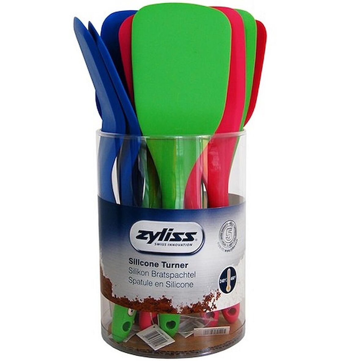 Zyliss E71625 Silikon Kıvrık Spatula (Stand 12 Adet)