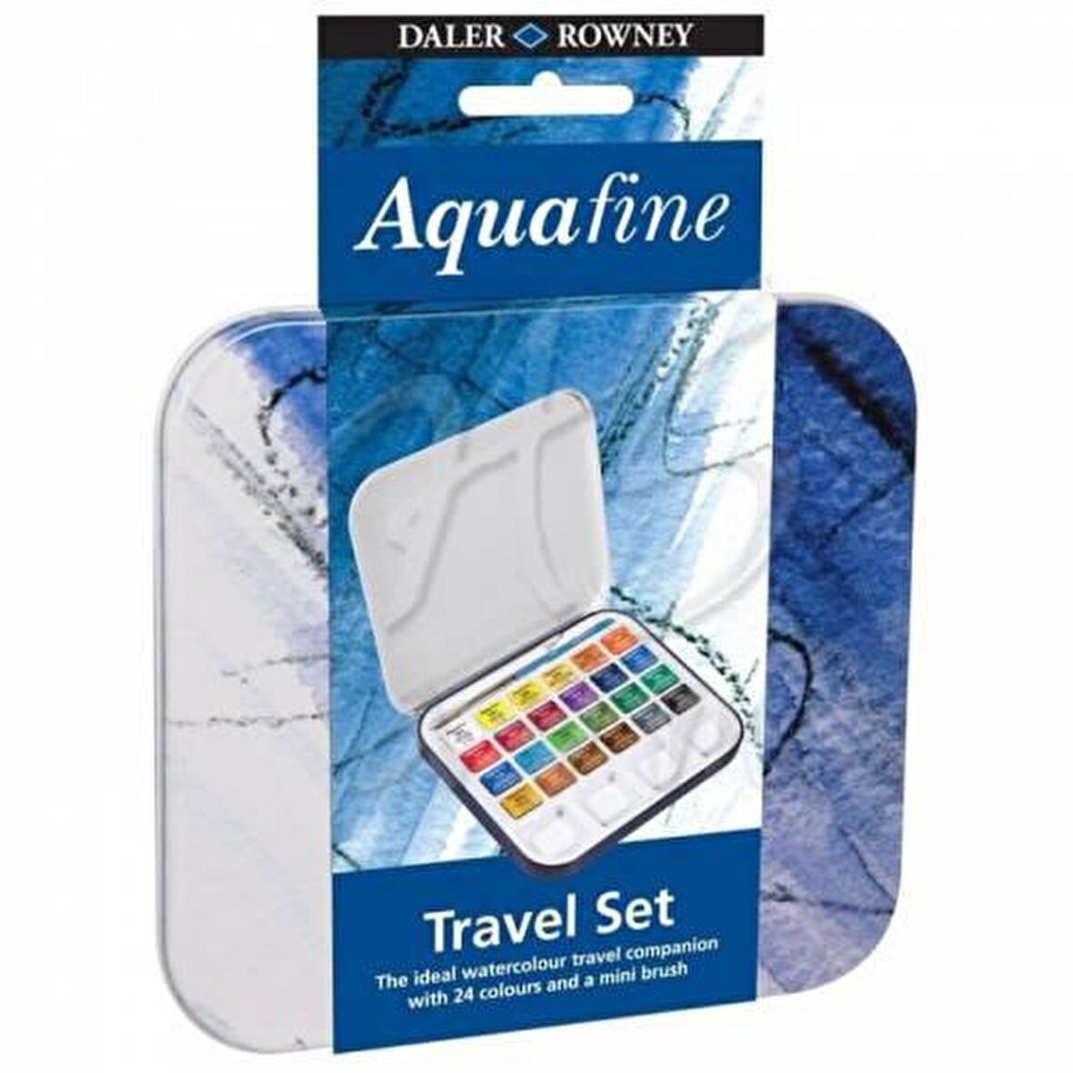 Daler Rowney Aquafine Sulu Boya Travel Set Yarım Tablet 24lü