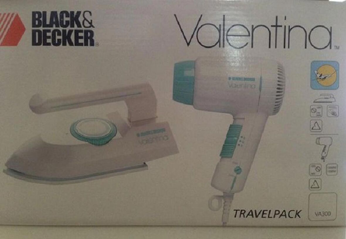 Black And Decker Valentina Seyahat Paketi Ütü Ve Saç Kurutma Makinesi