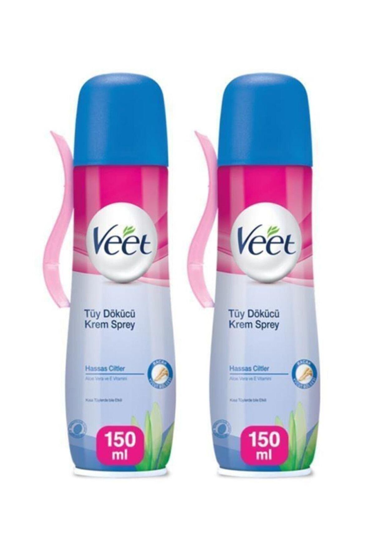 Veet Professional Tüy Dökücü Krem Sprey Bacak&Vücut Bölgesi Hassas Ciltler 150ml x2