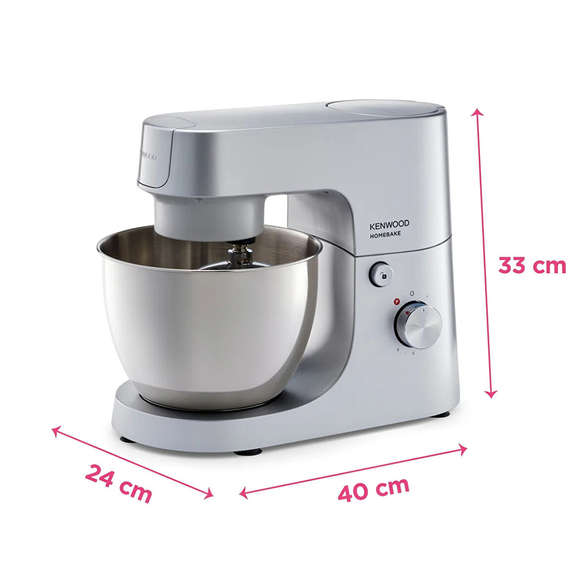 Kenwood Homebake Pro 1400W 5 Lt Mutfak Şefi Stand Mikser KHH01.220SI