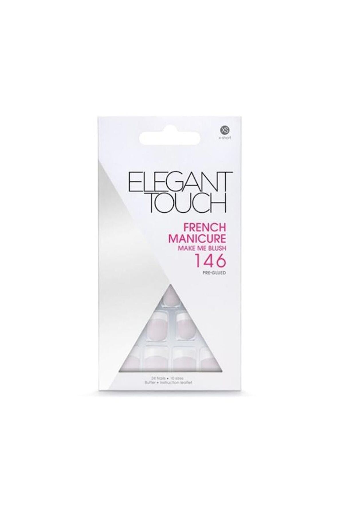 Elegant Touch  French Manicure Make Me Blush XS 146 - 24 Adet 5011522022031