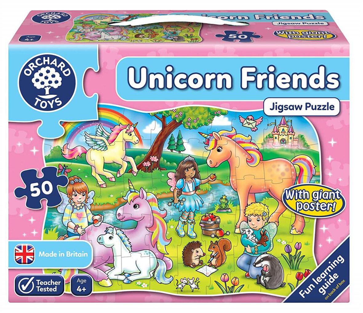 Orchard Unicorn Friends Toys 4+ Yaş Büyük Boy Puzzle 50 Parça
