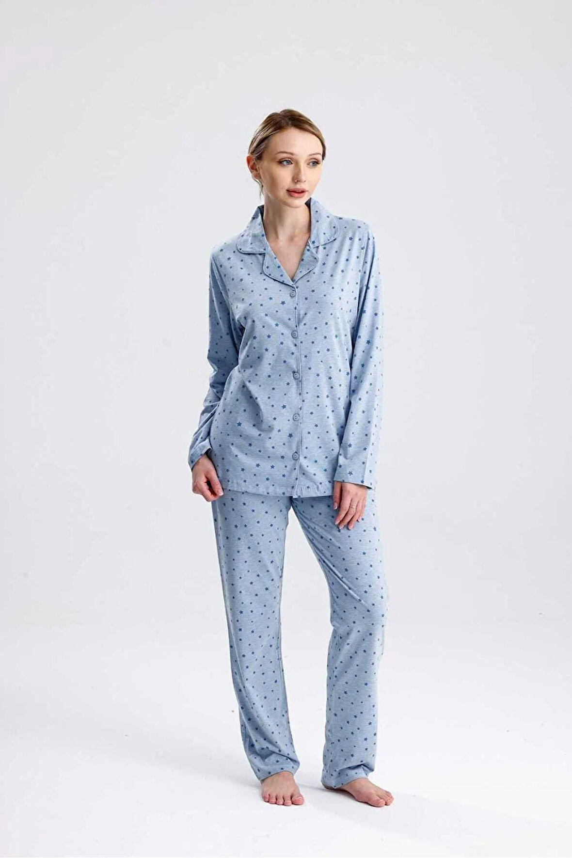 PAMUKLU PİJAMA TAKIMI 5011