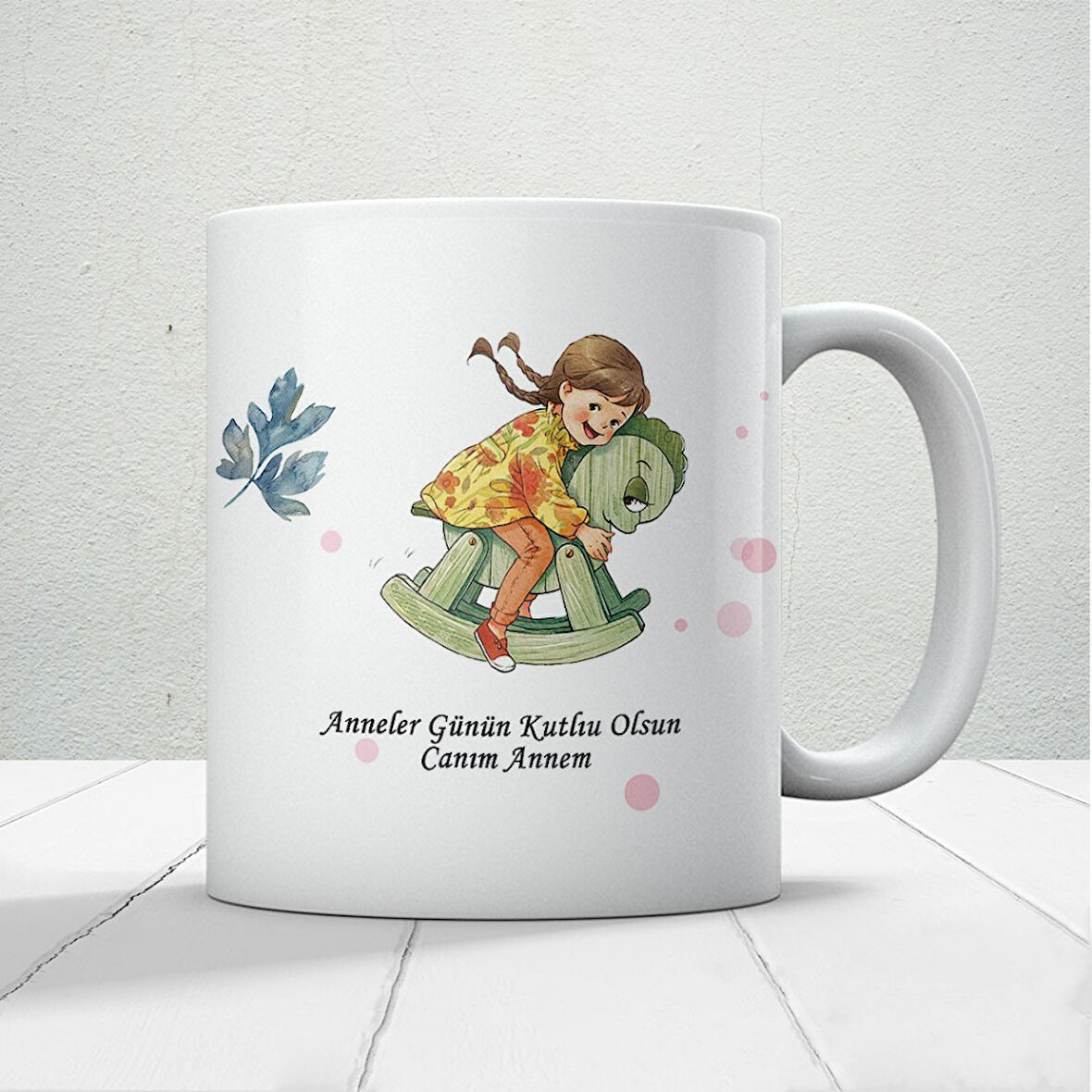 Anneler Günün Kutlu Olsun Canım Annem Yazılı Hediyelik Kupa Mod3