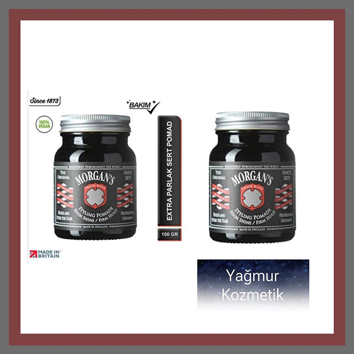 Morgan's Şekillendirici Pomat 100 G X 100G İKİLİ